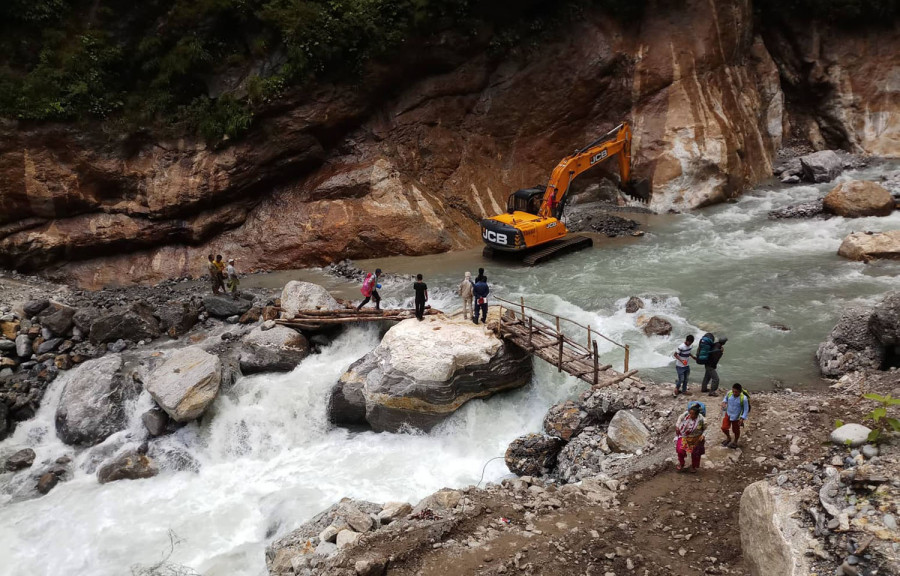 Delay in replacing bridge has disrupted movement in Manang