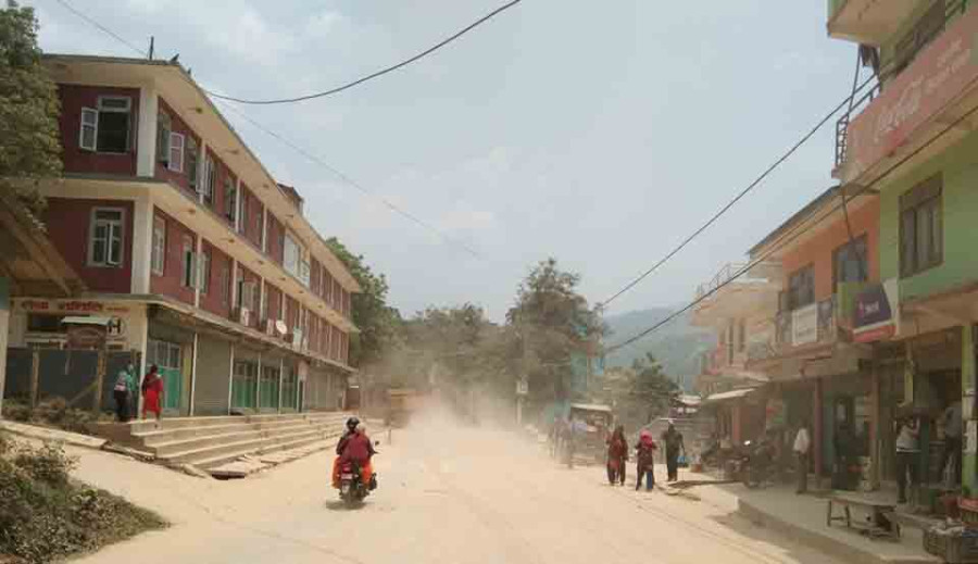 Patients, local residents hit hard as dust pervades Manthali air