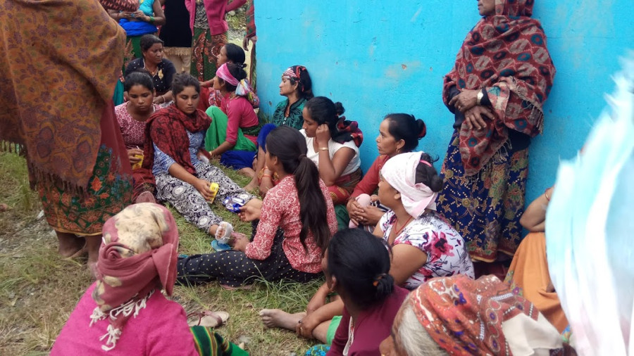 Floods triggered by heavy rains swept away two children and properties