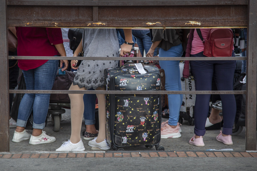 Nepali women stuck in China finally arrive home