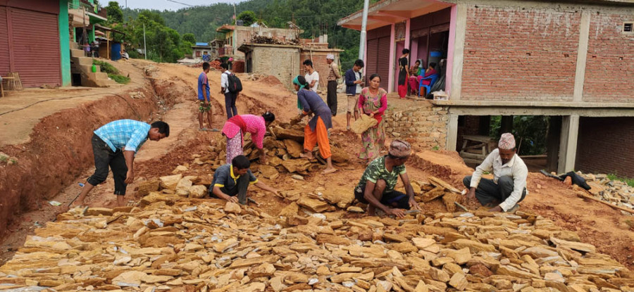 Darma Rural Municipality in Salyan continues Employment Programme