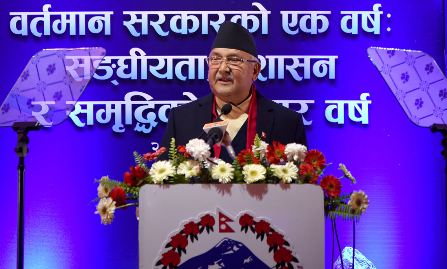 Government has laid the foundation for prosperity, Oli says