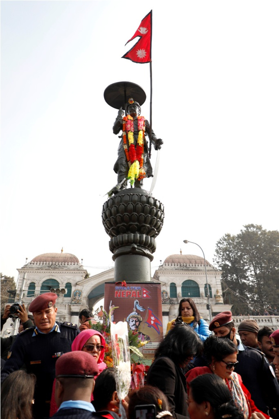 President Bhandari offers garland to Prithvi Narayan Shah’s statue