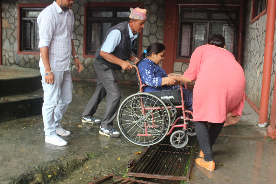 Pokhara metropolis office is not disabled-friendly