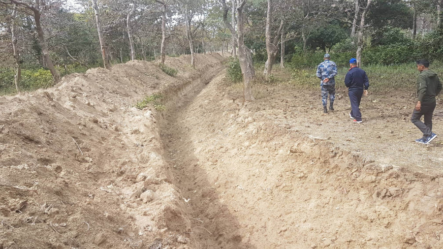 India digs trench near no-man’s-land in Kailali district
