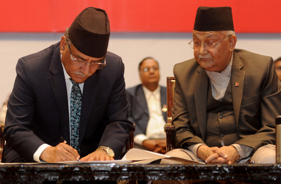 Dahal brings up agreement with Oli again, leading to suspicion among party members