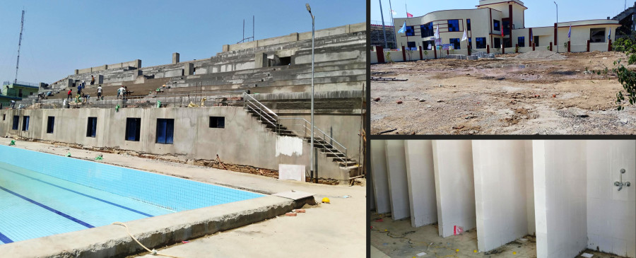 Most of the sporting facilities at Nepalgunj Stadium in a shambles