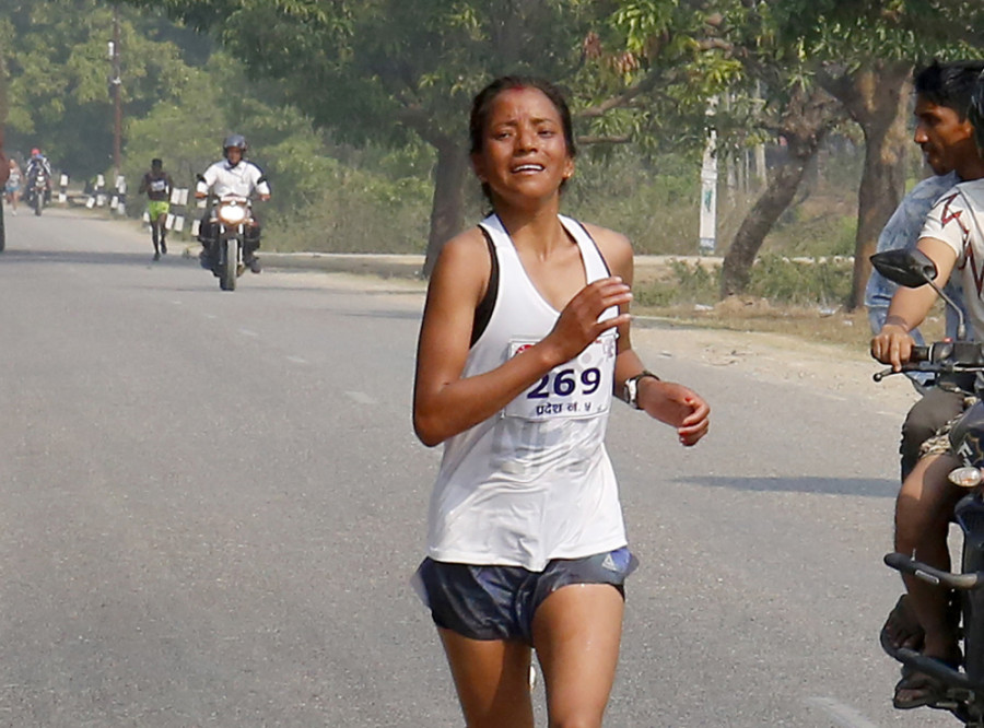 Basnet, Pachhai clinch marathon gold medals