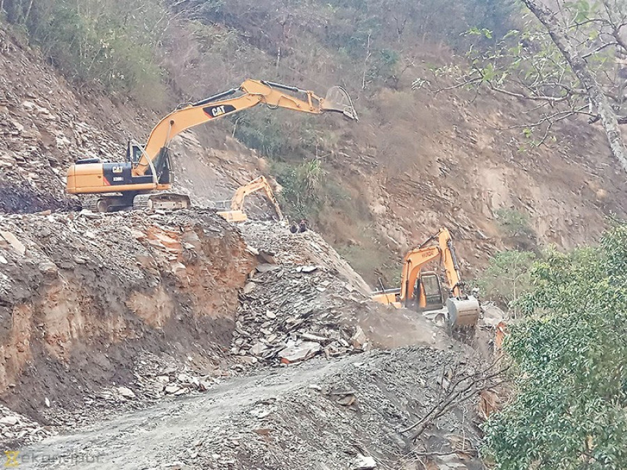 Team sent to inspect delay in upgradation work of the Beni-Jomsom-Korala road