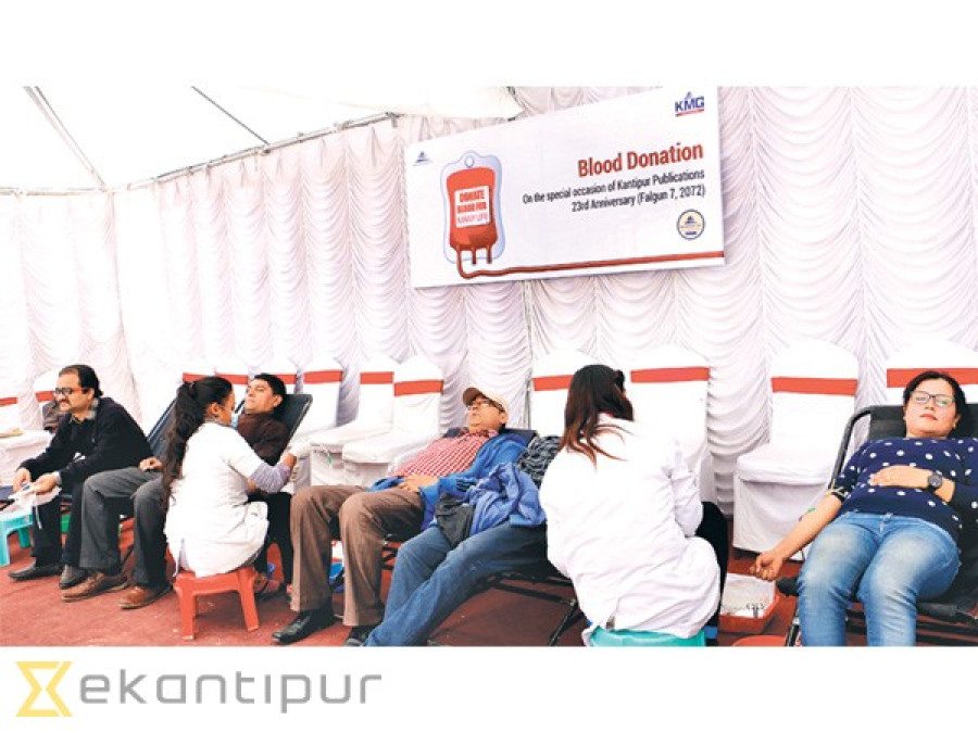 Kathmandu’s blood banks are running out of blood.