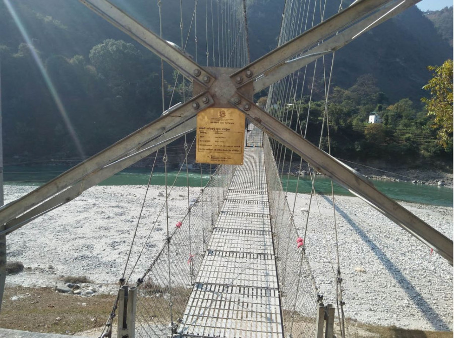 Suspension bridge built in Darchula border yet to come into use