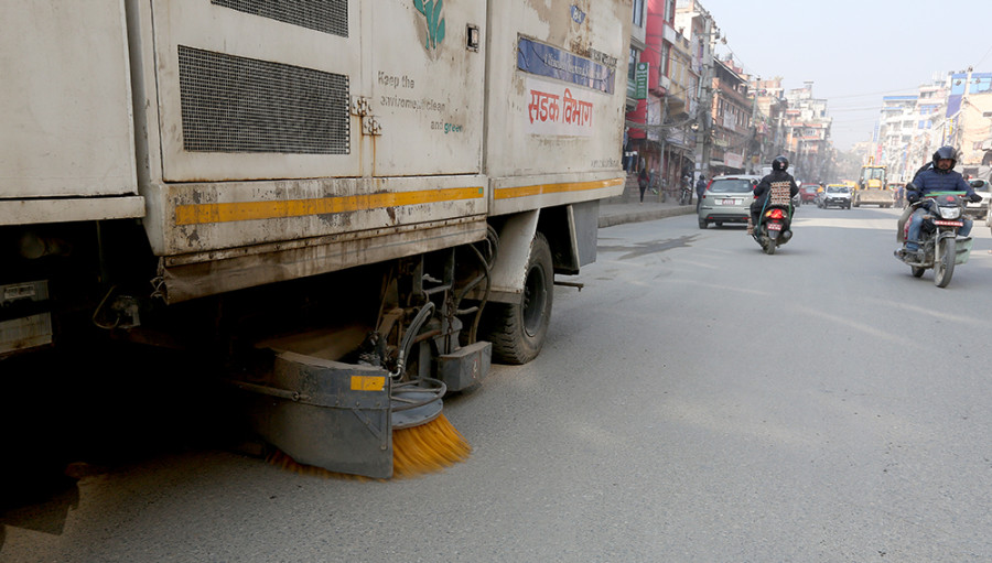City’s broomer machines cleaning VVIP areas only