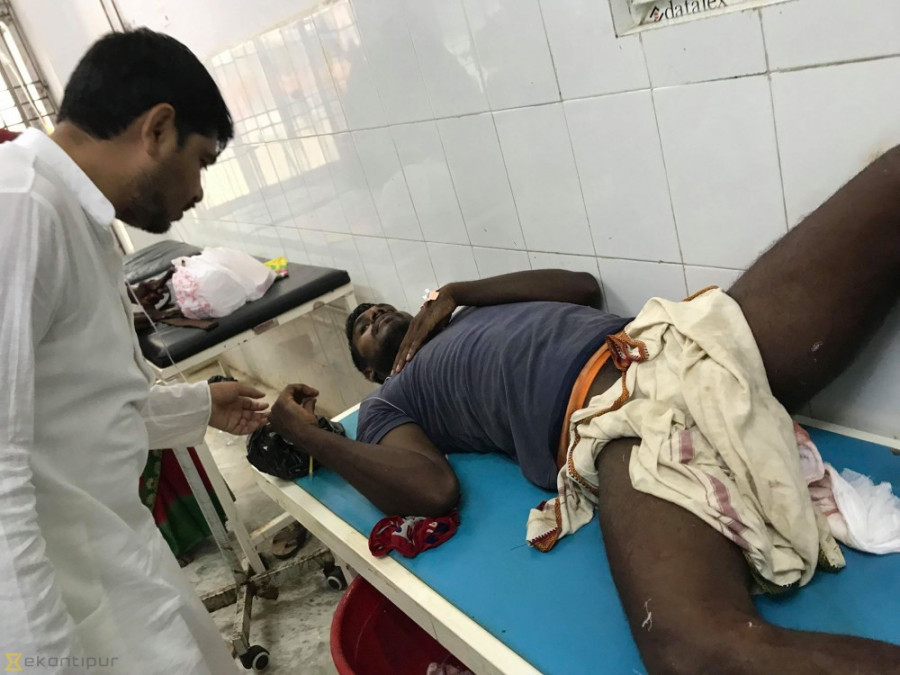 One killed, several hurt as police open fire at protesters in Sarlahi