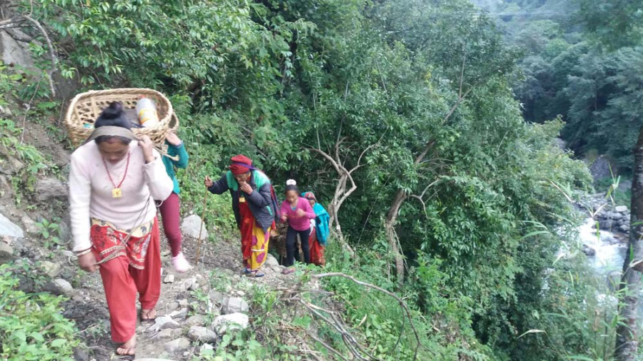 Construction of the Bahane-Syaulibang road started 21 years ago but it’s still incomplete