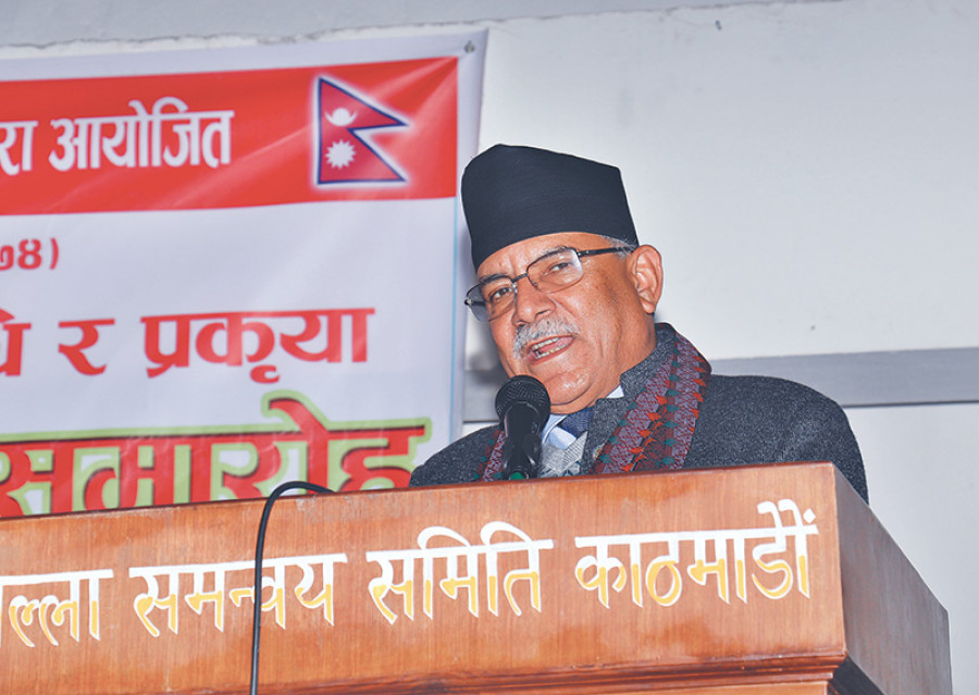Dahal warns of crisis if peace process and constitution are ignored