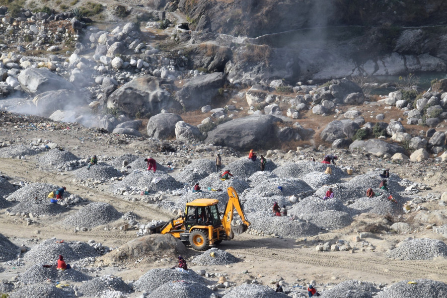Illegal extraction of riverbed materials goes unchecked in Bajhang