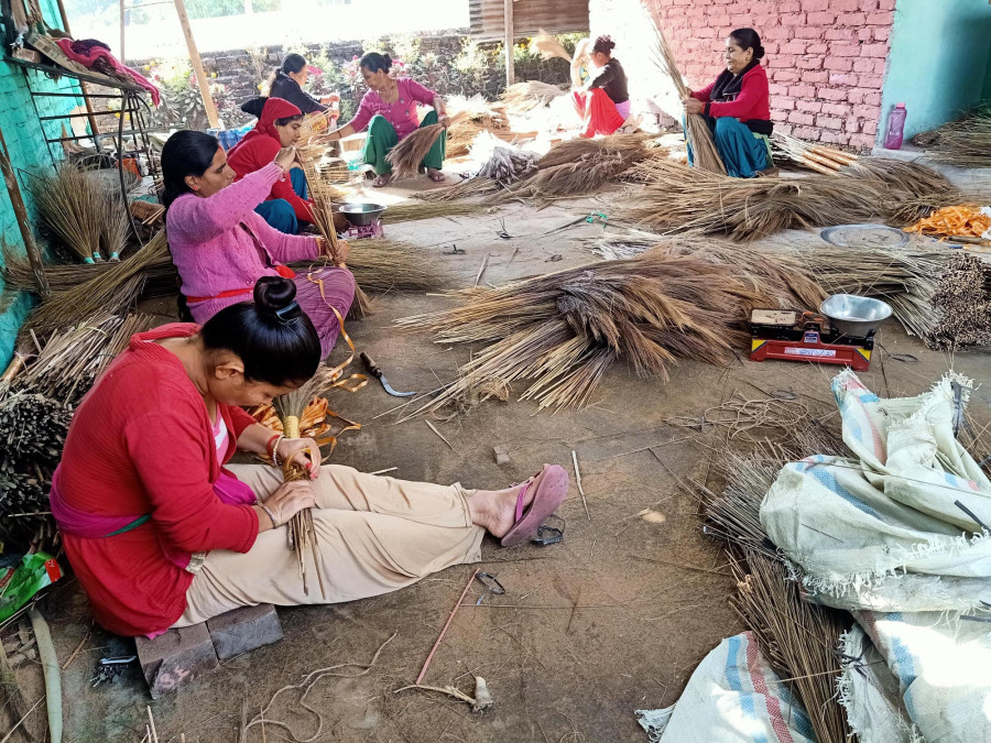 A women-run factory producing sustainable goods in Mahendranagar