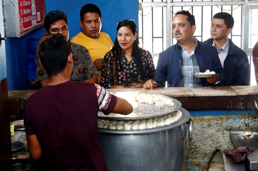 At Narayan Dai’s famous momo shop, stay for the momo--and leave immediately