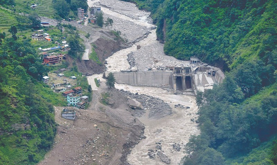 Upper Bhotekoshi reconstruction work at 45 percent