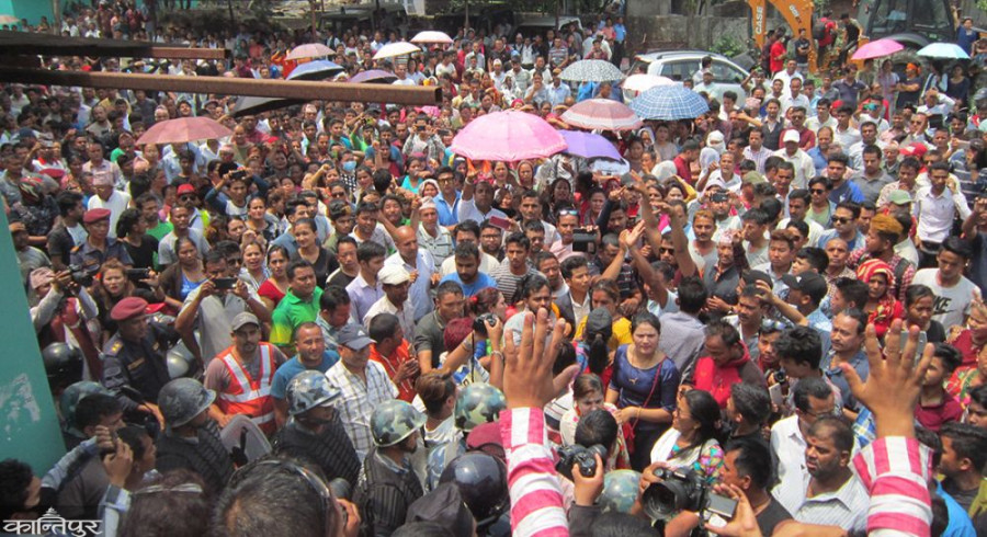 Pathari area of Biratnagar tense after locals clash with police