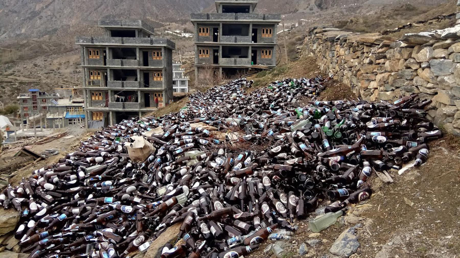 Muktinath is littered with mounds of garbage