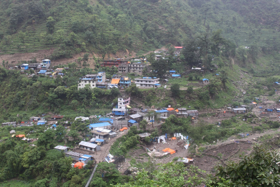 Dharche locals in Gorkha see light after four years