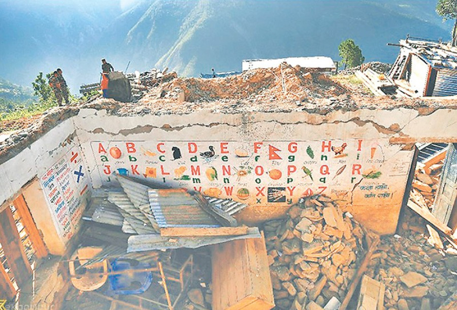 India, China yet to rebuild school buildings