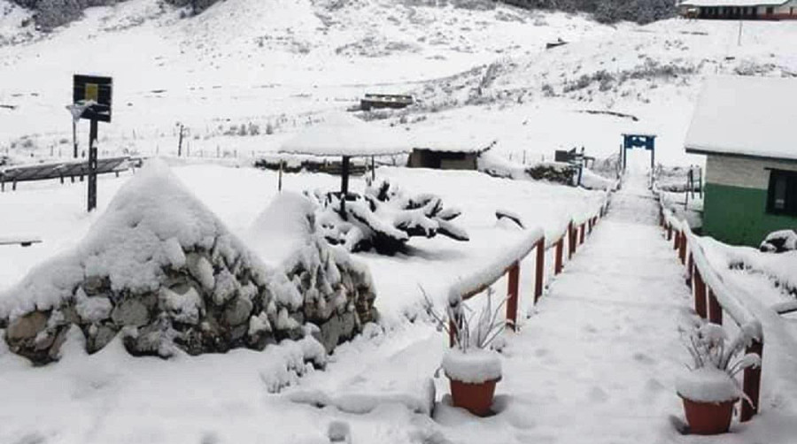 Wildlife at risk after snowfall in Khaptad