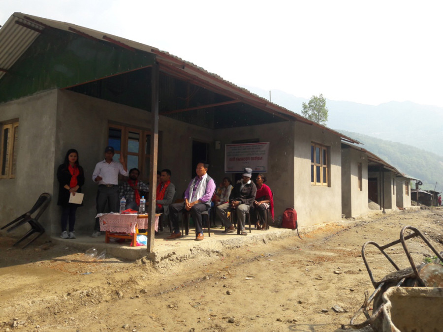 Integrated settlement for quake-displaced Dalits