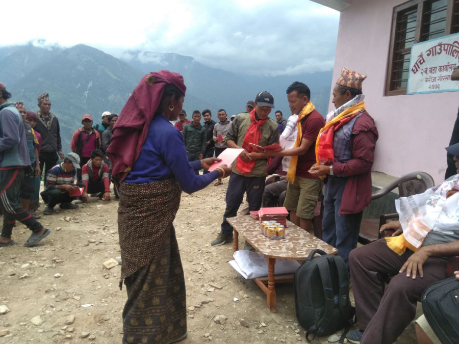 329 earthquake-affected families receive land plots in Gorkha