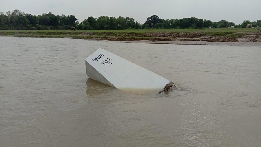 Four border pillars collapse in recent floods