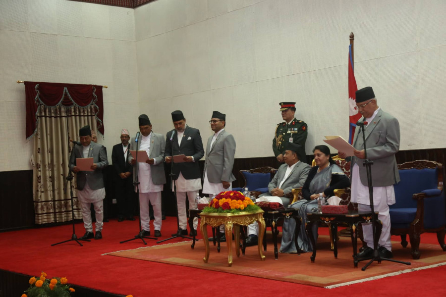 Oli’s Cabinet reshuffle aimed at managing party factions rather than improving results
