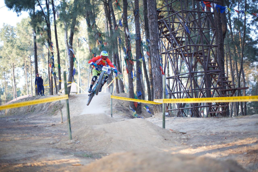 Podium sweep: Nepali mountain bikers dominate downhill race