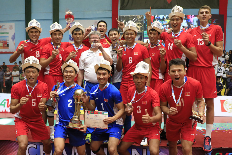 Kyrgyzstan beat Uzbekistan in straight sets to win volleyball title