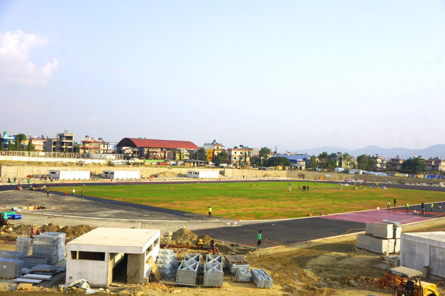 Pokhara Stadium is getting a massive facelift as it gears up for the 13th South Asian Games