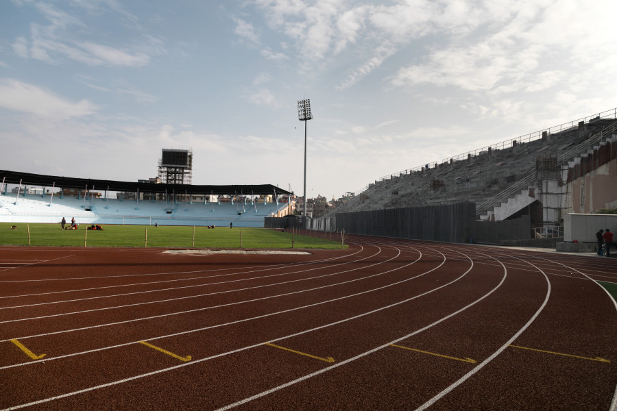 The South Asian Games are a month away but Dashrath Stadium still needs work