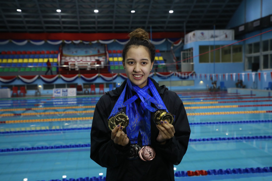 Photo-finish triumph for Gaurika Singh as she raced home her fourth gold