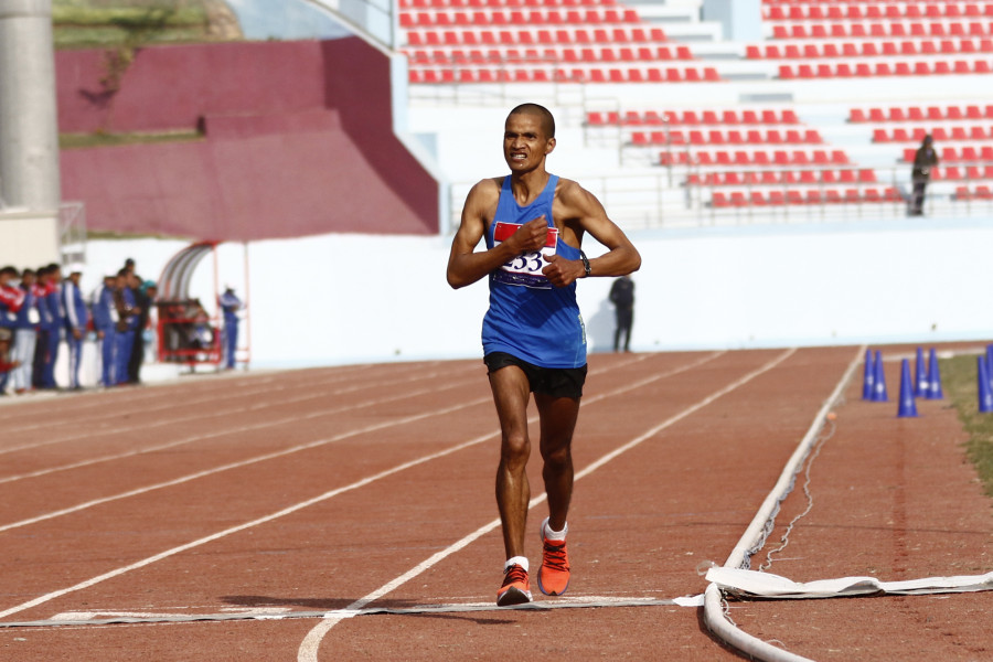 Reserve runner Bogati strikes international marathon gold in his first win ever