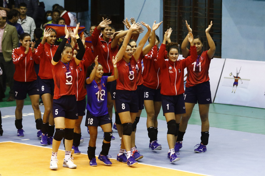 Nepali women spikers storm into final after seeing off Sri Lanka