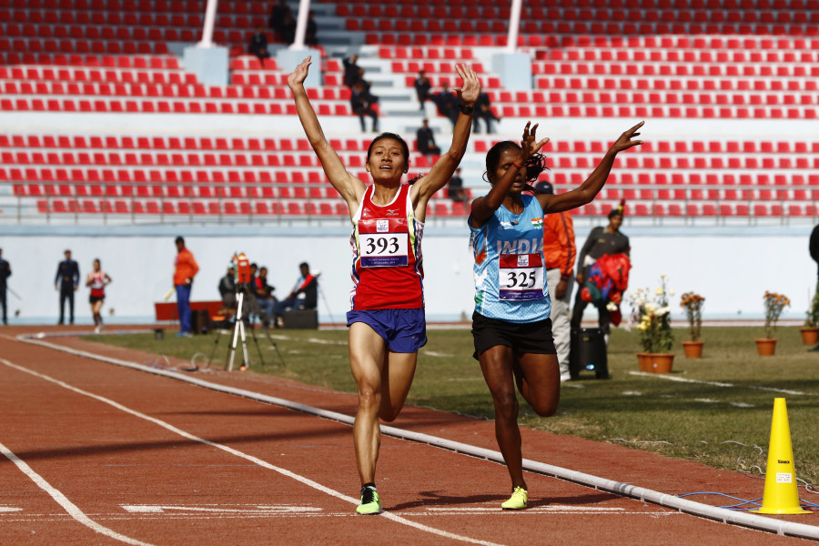 Santoshi Shrestha becomes first Nepali woman to win gold in athletics