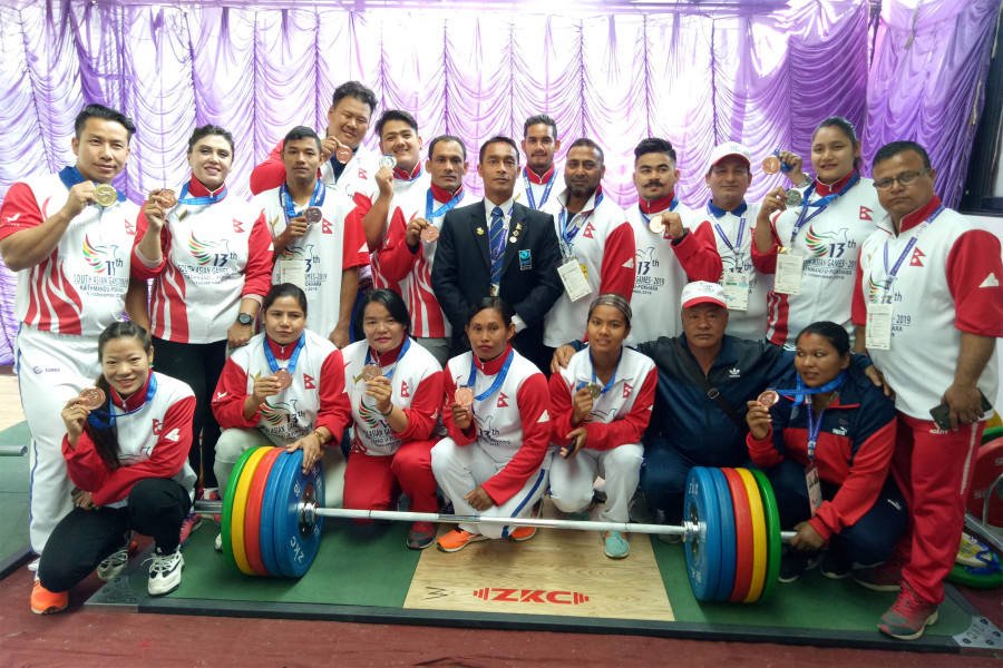 Improved showing from Nepali weightlifters