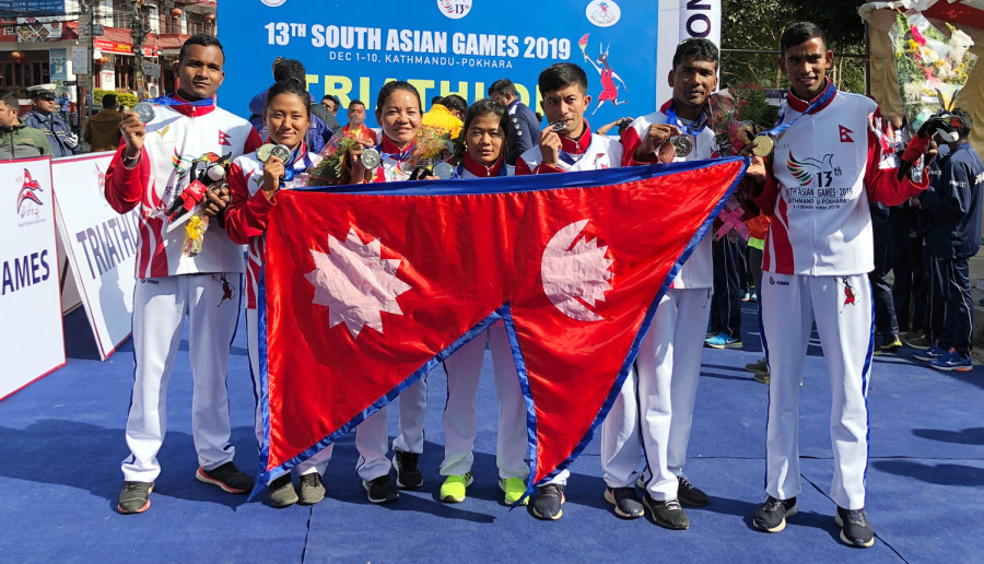Nepal finish on top in triathlon competitions