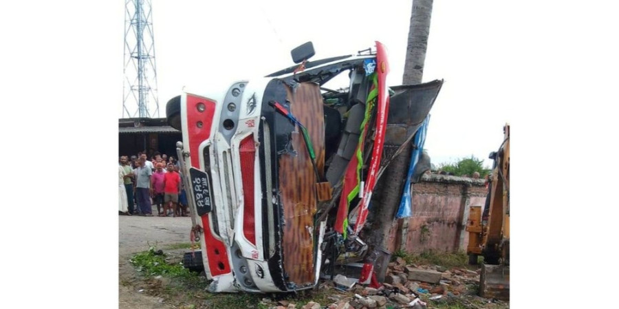 Two killed, over 40 passengers injured in bus accident