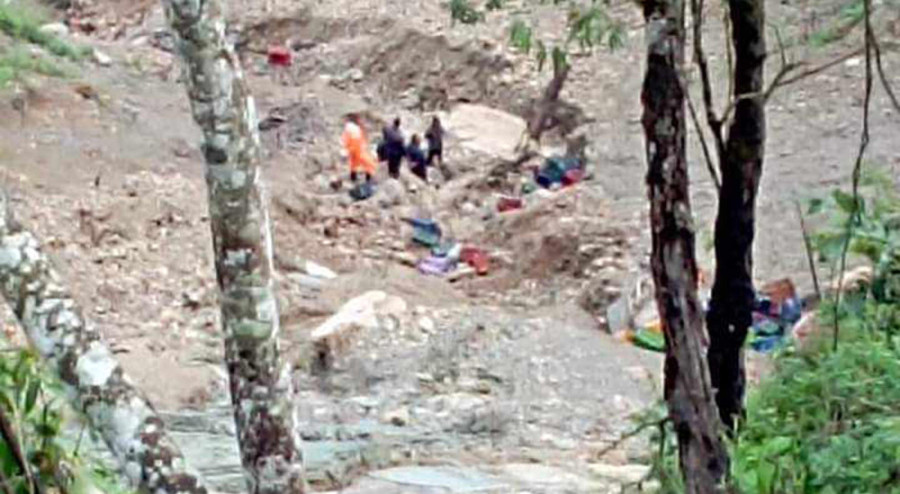 Two dead, one seriously injured in Salyan jeep crash