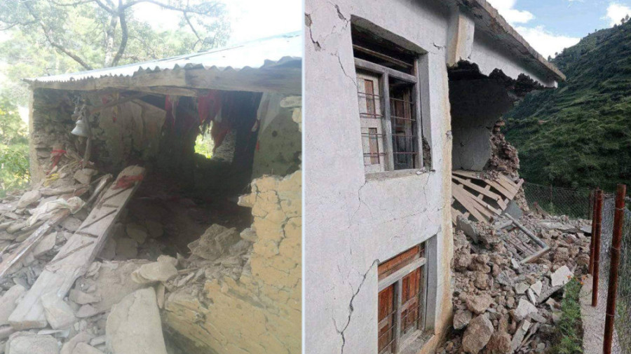 Twin earthquakes with Bajhang epicentre jolt western Nepal