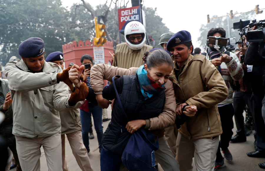 Indian police detain protesters against citizenship law after imposing bans on demonstrations