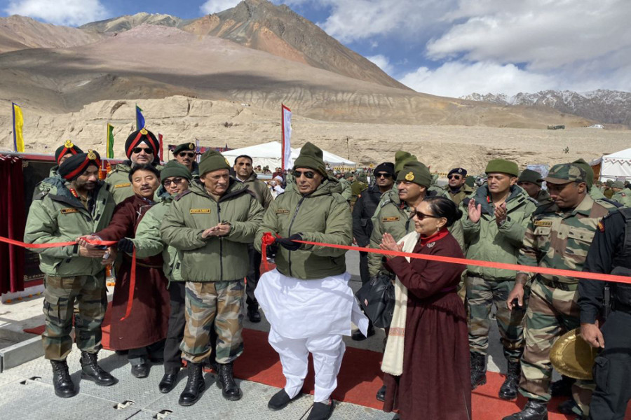 Indian defence minister inaugurates bridge connecting China border, says Siachen open for tourism