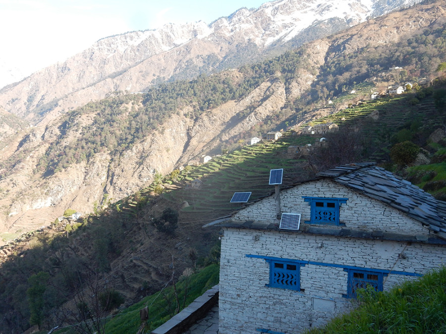 Solar-powered electricity lights up Rupsa village in Kalikot