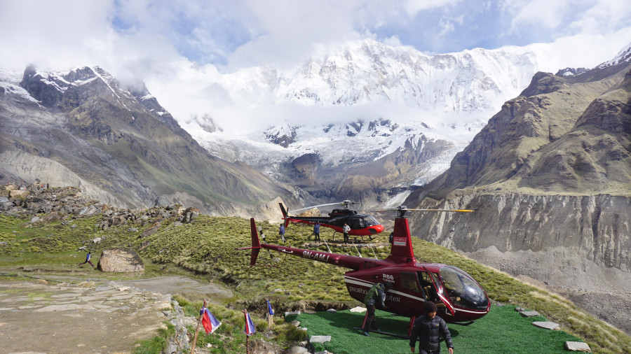 Chartered helicopter services banned inside Annapurna Base Camp region
