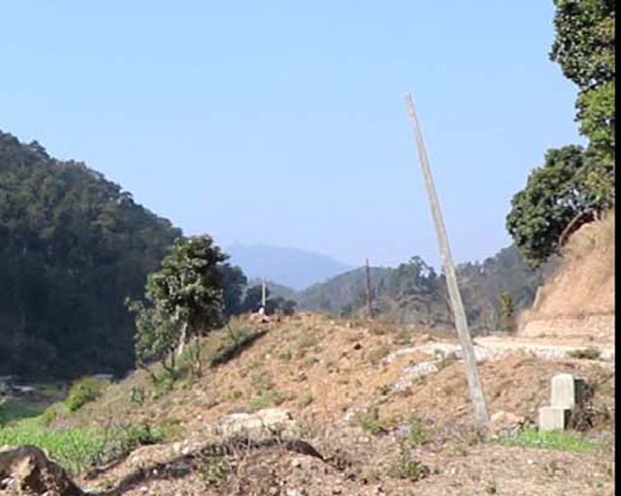 Electricity poles were installed seven years ago in Kalimati Rural Municipality, but the villagers are still living in darkness